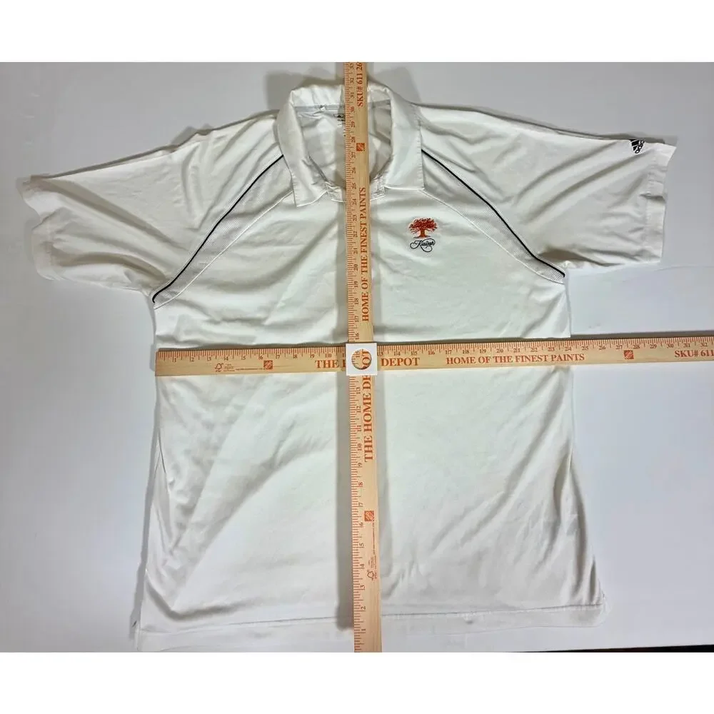 Kiawah Island Ocean Adidas Climacool Performance Golf Polo Shirt Men’s XL White